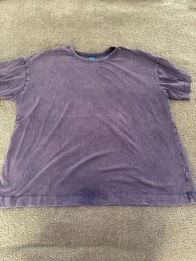 Old Navy Washed Blue Oversized Short Sleeve Crew Tee